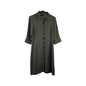 Adrianna Papell Petite button up long sleeve dress